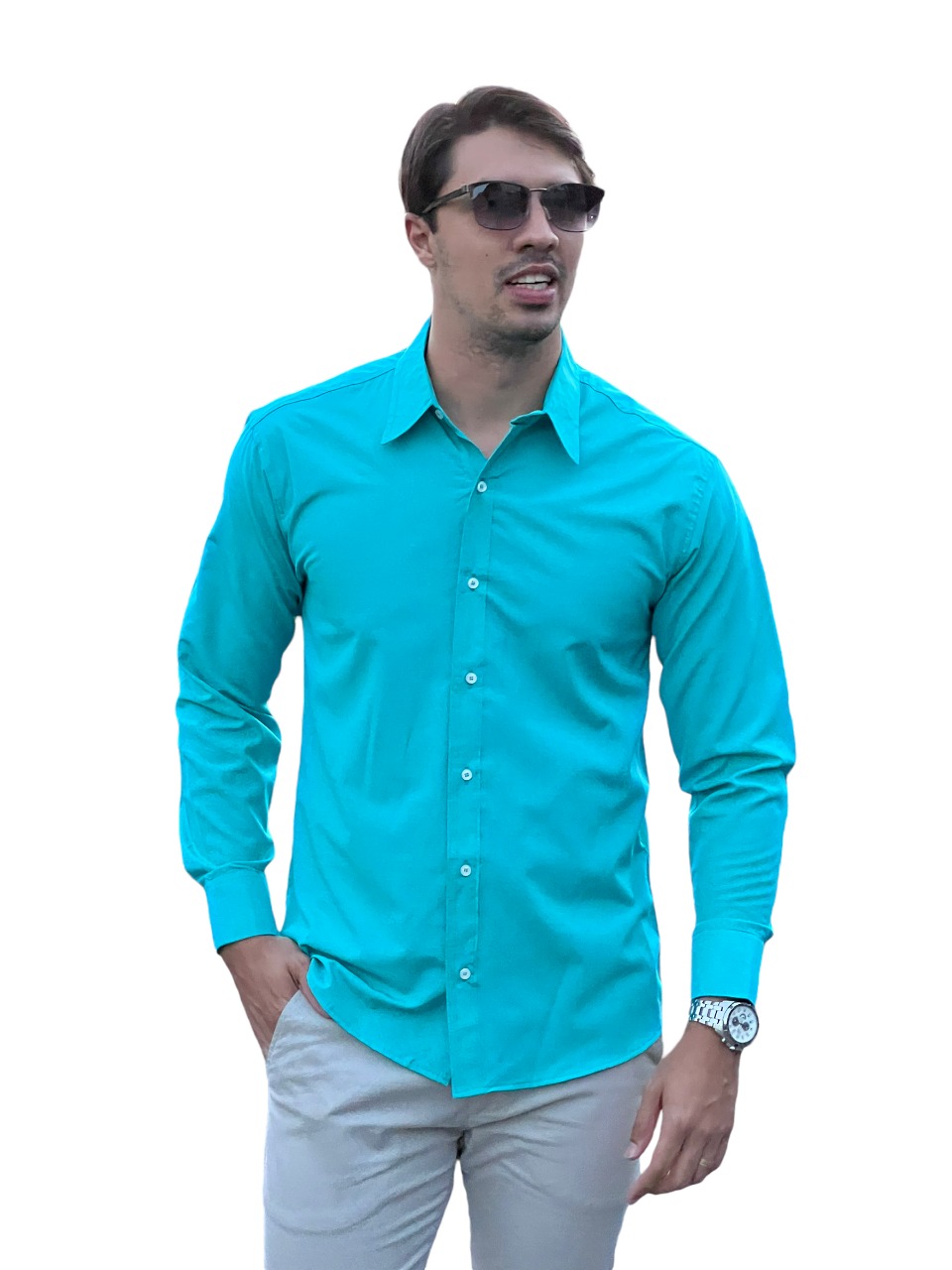 Camisa Social Manga Longa Masculina